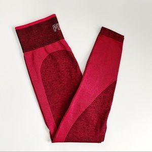 PINK Victoria’s Secret Red Seamless Workout Tights